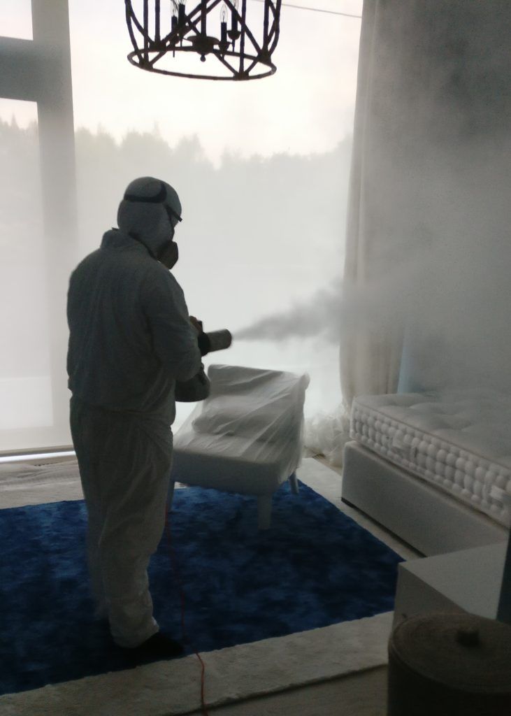 Сухой туман от запахов. Обработка сухим туманом в Мурманске.